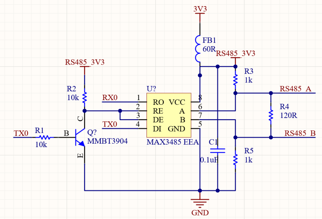 TTL转RS485电路(经典与自动收发)